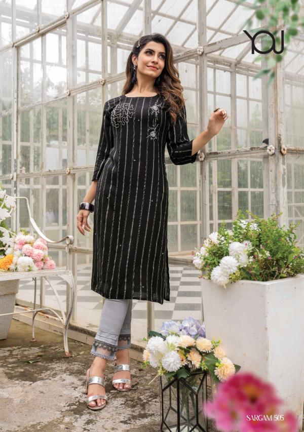 Wanna Sargam 5 Heavy Viscose Rayon Kurti With Bottom Collection 